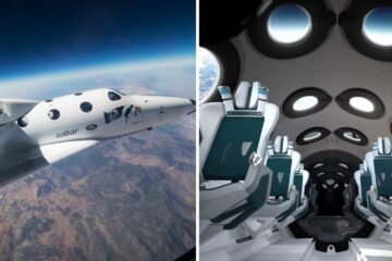the vss unity spacecraft by virgin galactic