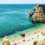 Praia Da Marinha beach in portugal
