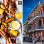 a crab bake, the french quarter in new orleans