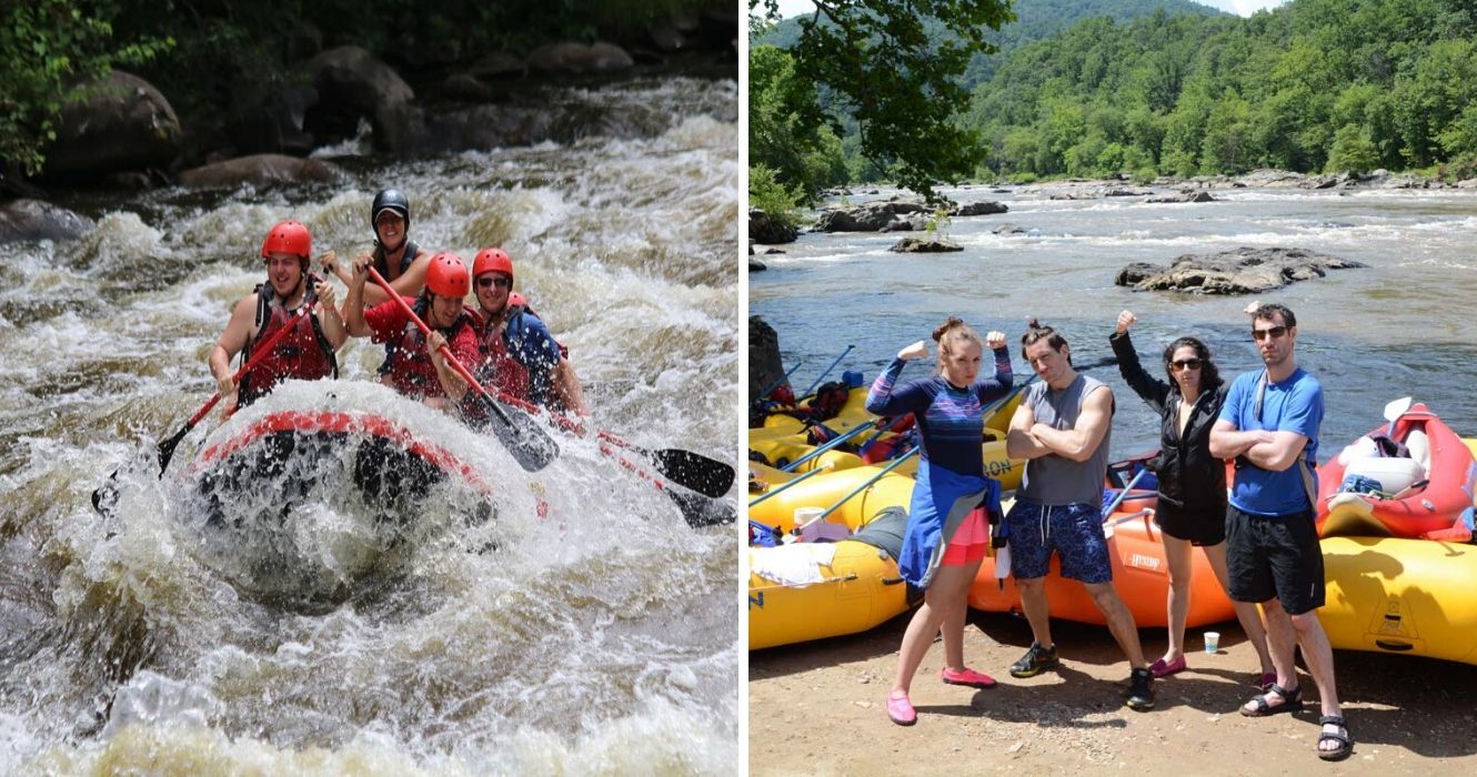 Rafting em águas brancas: o melhor lugar nos EUA para iniciantes 1 rafting nas montanhas esfumaçadas
