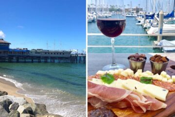the pier in redondo beach, food from sea level restaurant