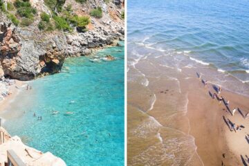 paradise beach and skagen beach in denmark