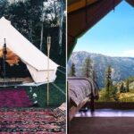 camping comfortable with a view