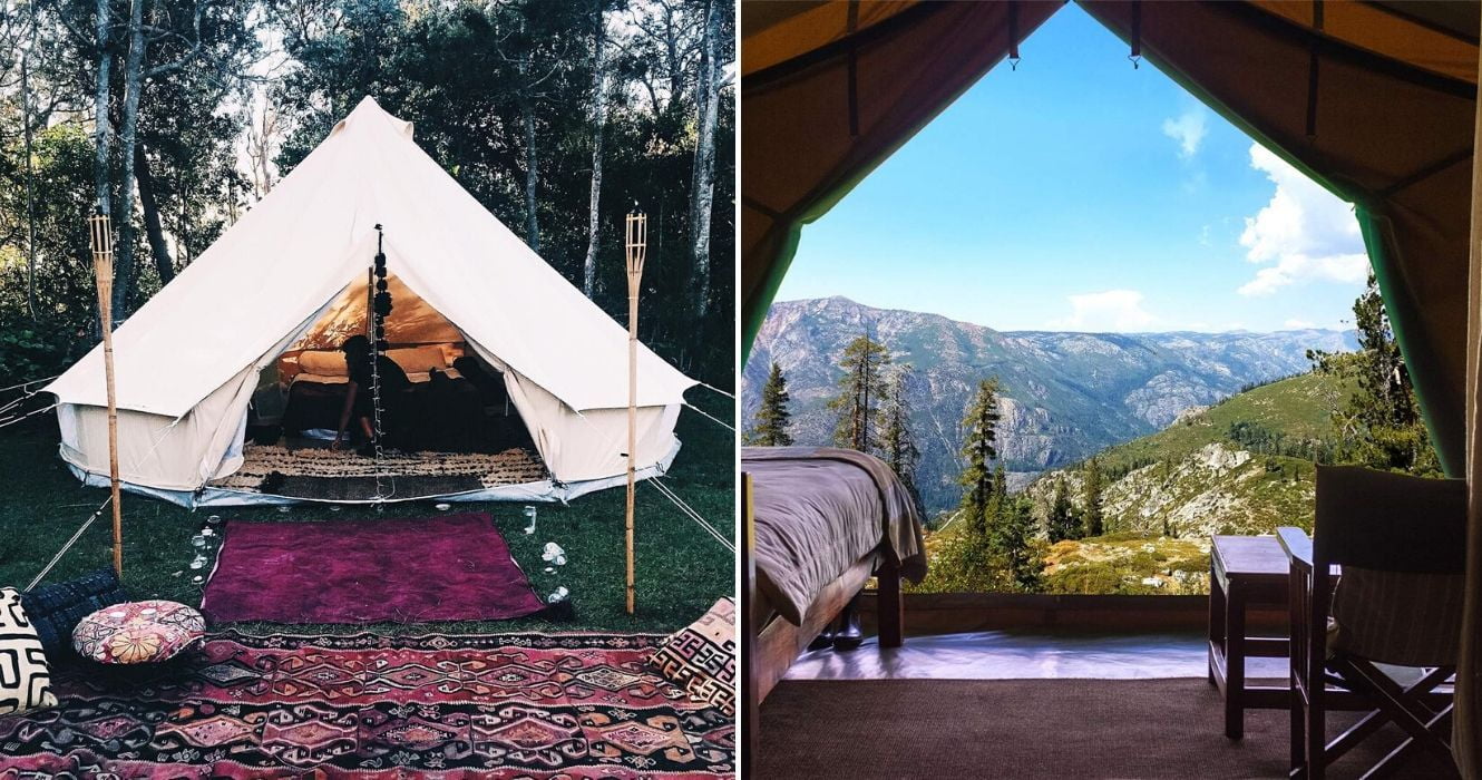 Truques de acampamento para fazer sua noite em uma barraca parecer uma estadia em um hotel 1 camping confortável com vista