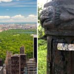an aerial view of central park, one of the numbers hidden in central park