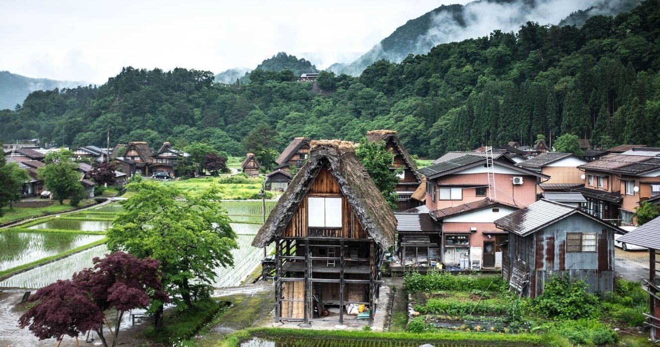 a vila de takayama, japão
