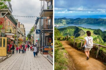 hiking in the azores, montreal street in quebec