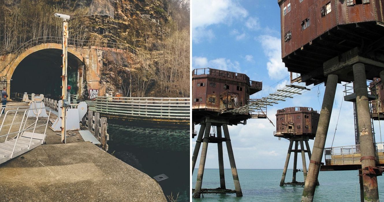 Uma visão interna dessas impressionantes (e intimidadoras) bases militares de todo o mundo 1 Abertura da Base Naval de Olavsvern, base militar dos fortes marinhos maunsell