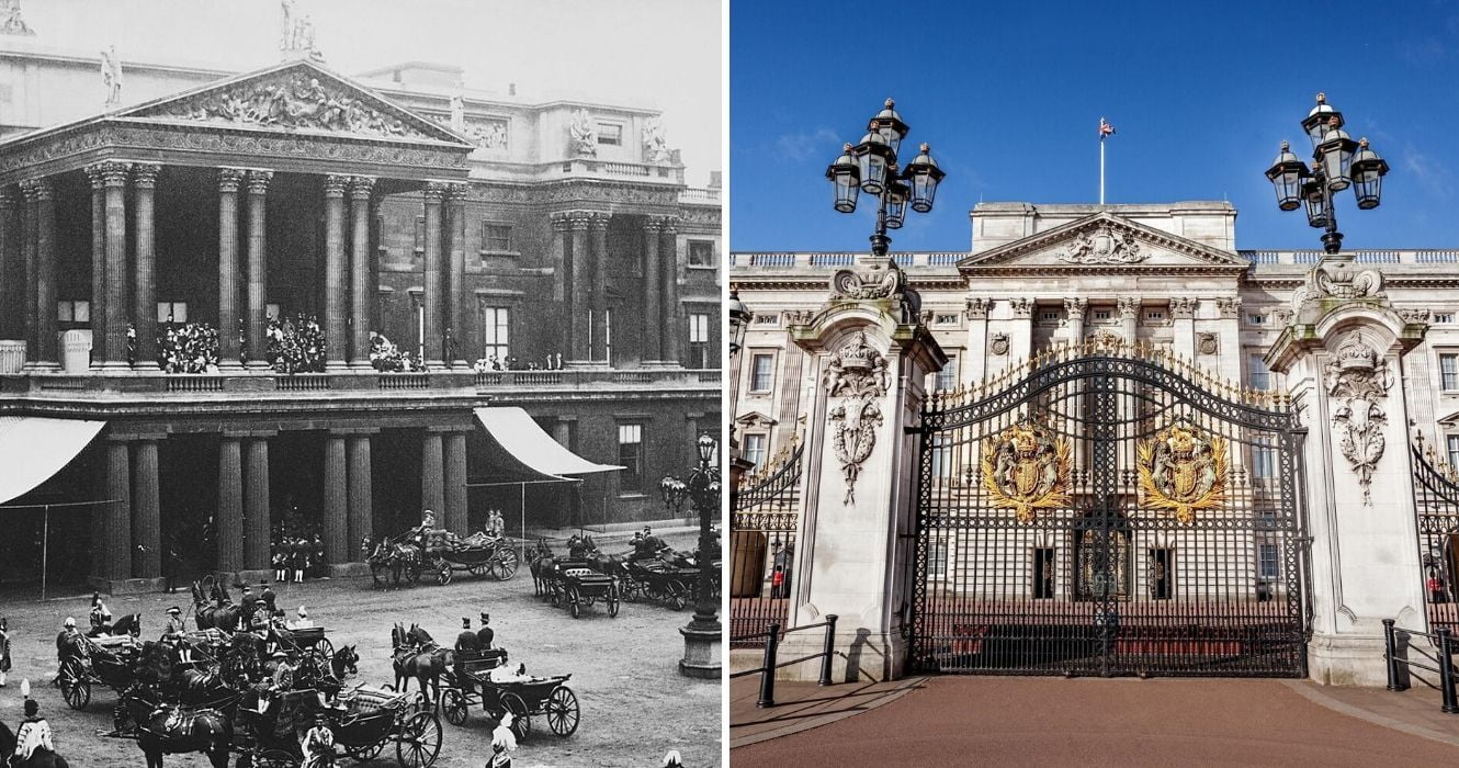 Veja como o Palácio de Buckingham mudou no último século 1 como o palácio de buckingham mudou ao longo dos anos