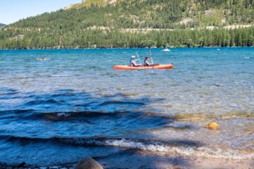 Paddling in Donner Lake, Truckee, California