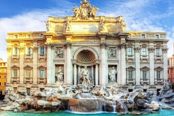 the trevi fountain in rome