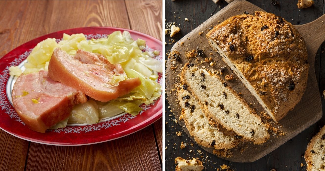 Você deveria estar fazendo essas comidas irlandesas para um dia de São Patrício verdadeiramente autêntico 1 bacon irlandês e repolho, soda bread