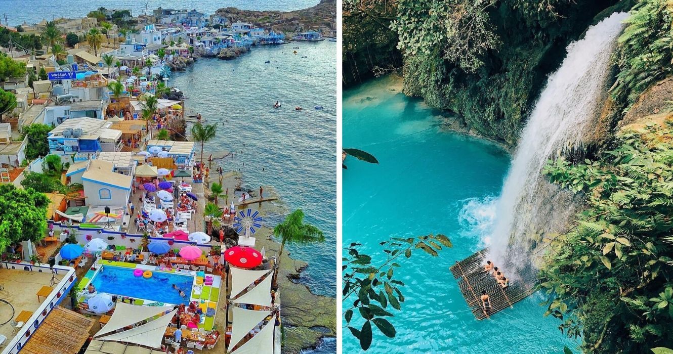 Você nunca saberia que esses países são perigosos a partir dessas fotos impressionantes 1 uma cidade no líbano, uma cachoeira nas filipinas