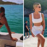 Sofia Richie posing on a yacht/Sofia posing near the ocean