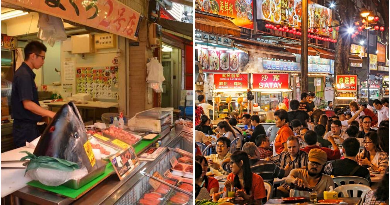 8 tipos de pessoas que nunca deveriam colocar os pés em um mercado de comida asiática (2 que pertencem) 1 um peixeiro corta um atum gigante, um mercado asiático lotado
