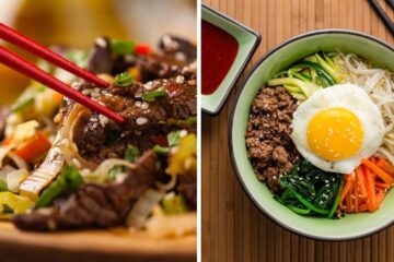 beef bulgogi, bibimbap