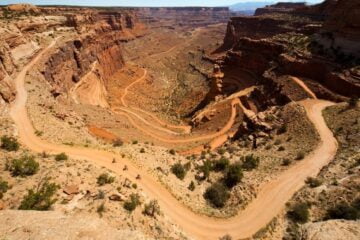 the biking trail in moab, utah
