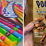 rainbow pocky, almond crush pocky