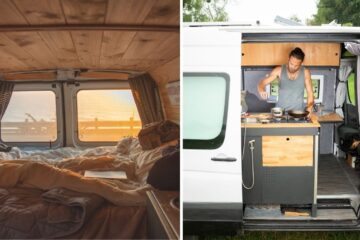 living in a converted van
