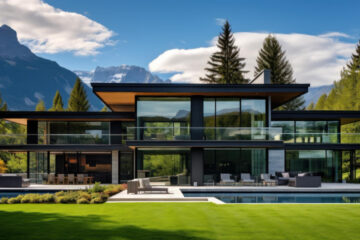 Casa moderna com vidros: como aplicar na construção? 6 Casa com arquitetura moderna 2